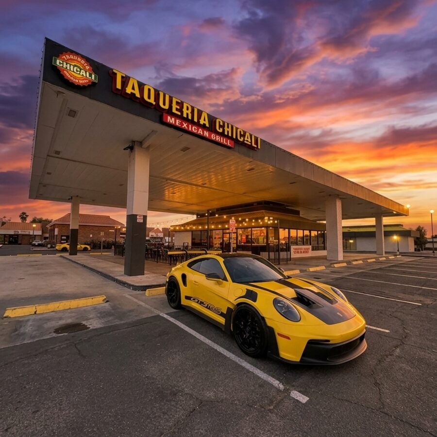 Taqueria Chicali at sunset